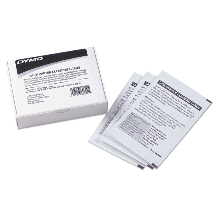 DYMO - LabelWriter Cleaning Cards, 10/Box