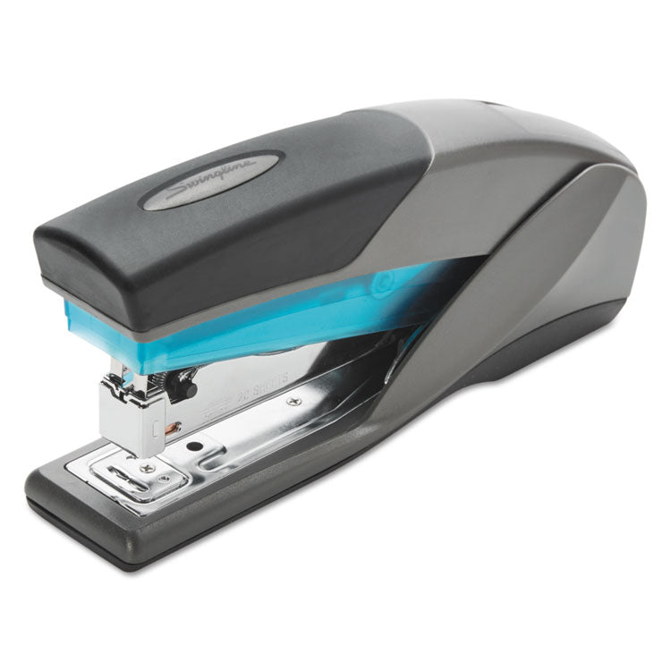 Swingline - Optima 25 Reduced Effort Stapler, 25-Sheet Capacity, Slate Gray/Blue