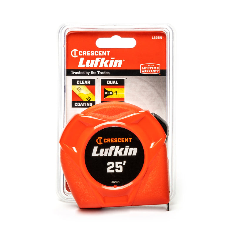 LUFKIN - Lufkin 25 ft. L X 1 in. W Hi-Viz Power Return Tape Measure 1 pk
