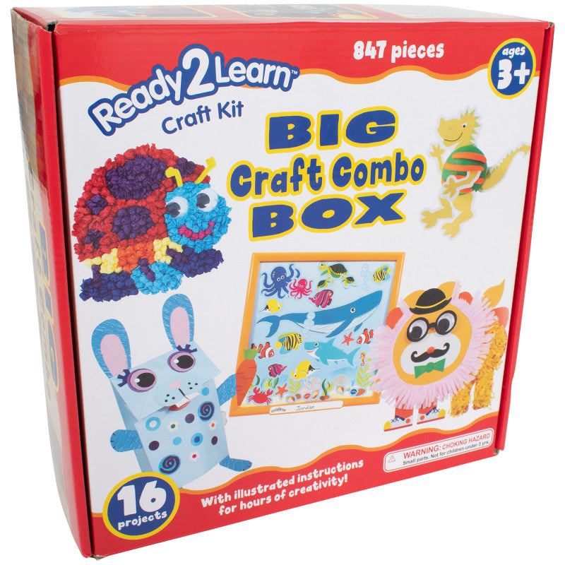 READY 2 LEARN - Big Craft Combo Box - 800+ Pieces - 16 Projects