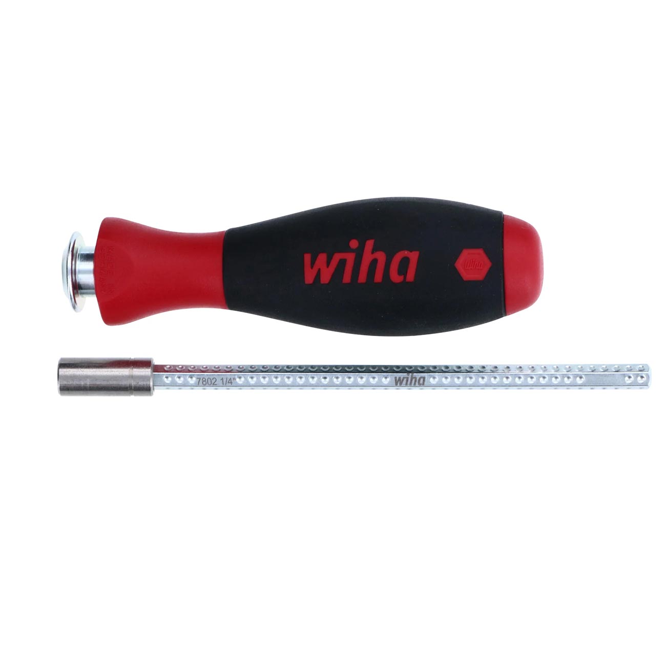 Wiha SoftFinish Drive-Loc VI Handle with 1/4" Bit Adapter