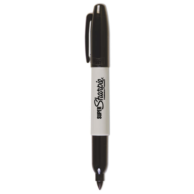 Sharpie - Super Permanent Marker, Fine Bullet Tip, Black, Dozen