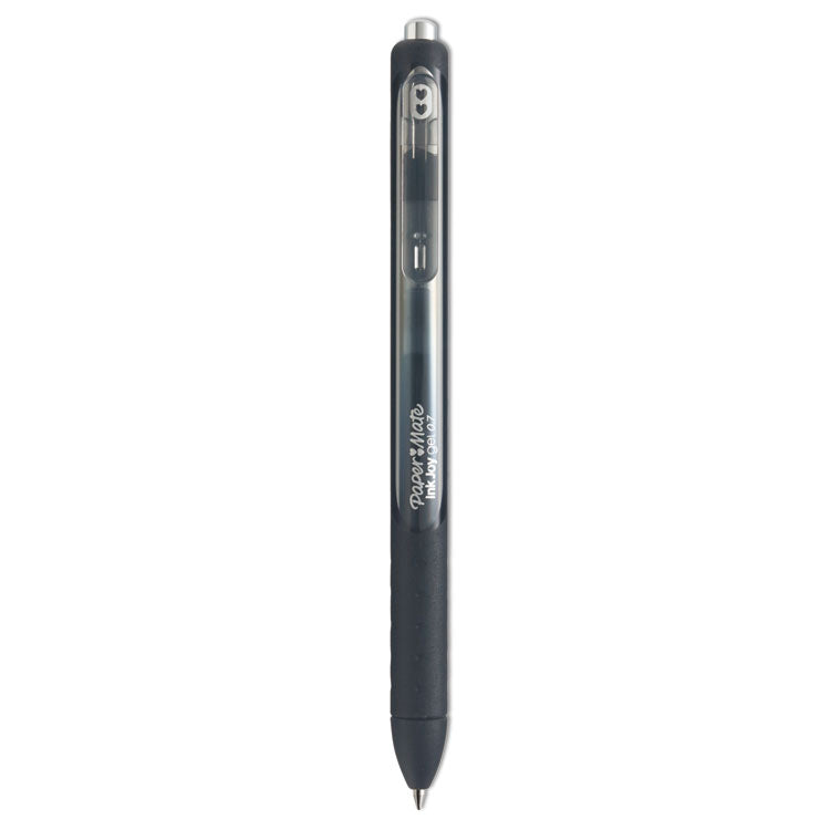 Paper Mate - InkJoy Gel Pen, Retractable, Medium 0.7 mm, Black Ink, Black Barrel, 36/Pack