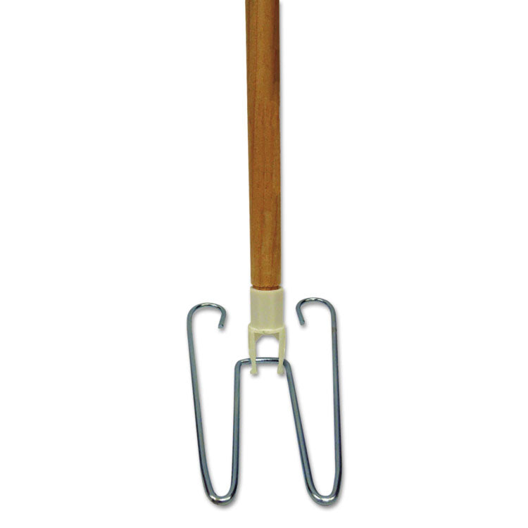 Boardwalk - Wedge Dust Mop Head Frame/Lacquered Wood Handle, 0.94" dia x 48" Length, Natural