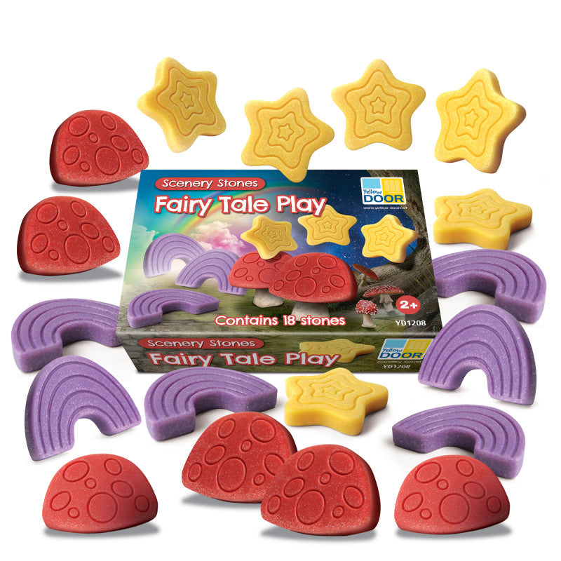 YELLOW DOOR - Scenery Stones – Fairy Tale Play, Set of 18