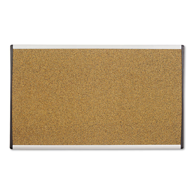 Quartet - ARC Frame Cubicle Cork Board, 30 x 18, Tan Surface, Silver Aluminum Frame