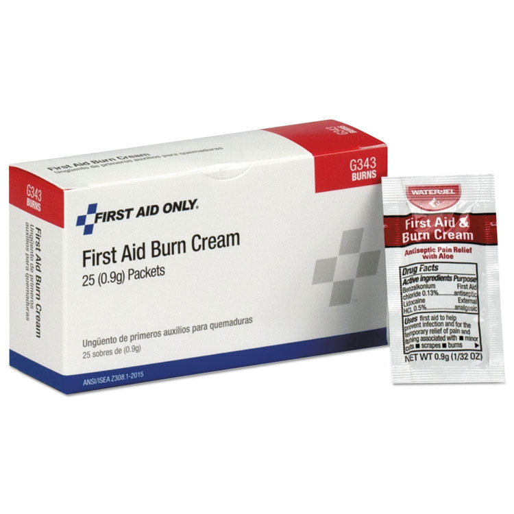 First Aid Only - 24 Unit ANSI Class A+ Refill, Burn Cream, 25/Box