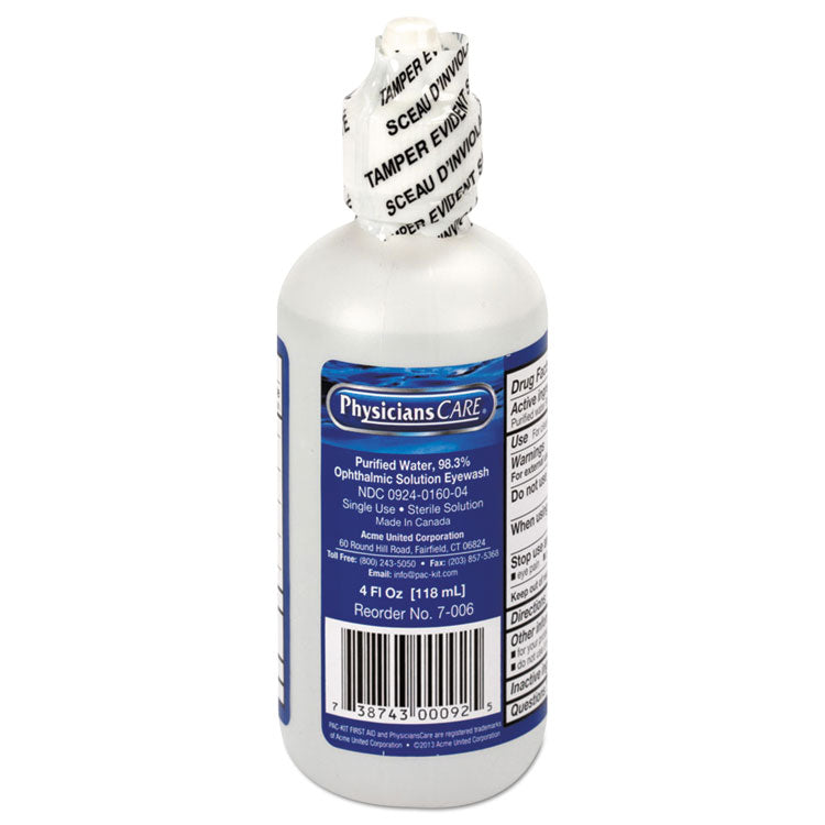 First Aid Only - Refill for SmartCompliance General Business Cabinet, 4 oz Eyewash Bottle