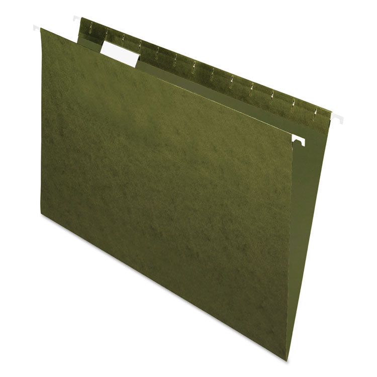 Pendaflex - Standard Green Hanging Folders, Legal Size, 1/5-Cut Tabs, Standard Green, 25/Box