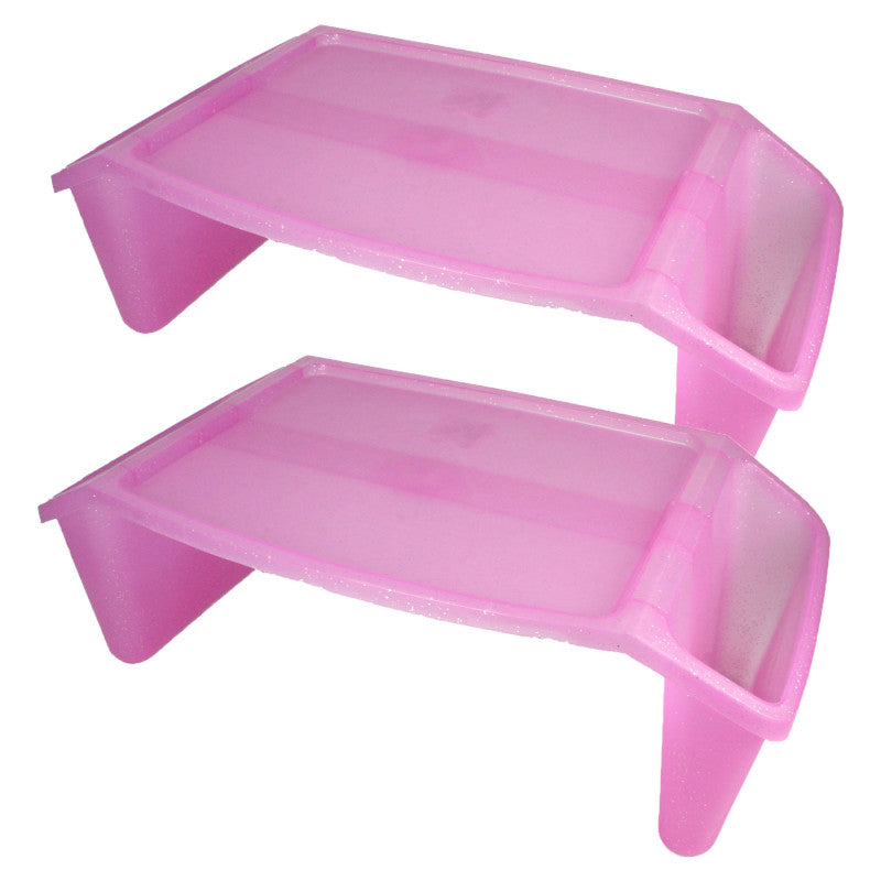 ROMANOFF - Lap Tray, Pink Sparkle, Pack of 2