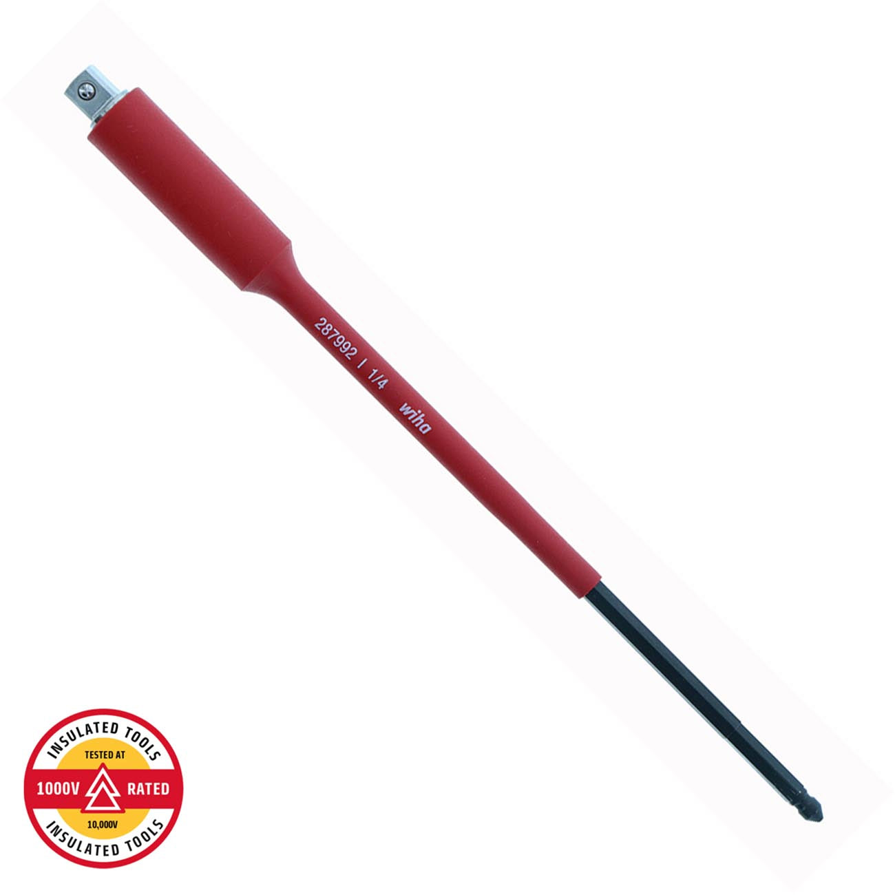 Wiha Insulated 1/4"¬† Torque Blade Socket Adapter (7"/180mm Length)