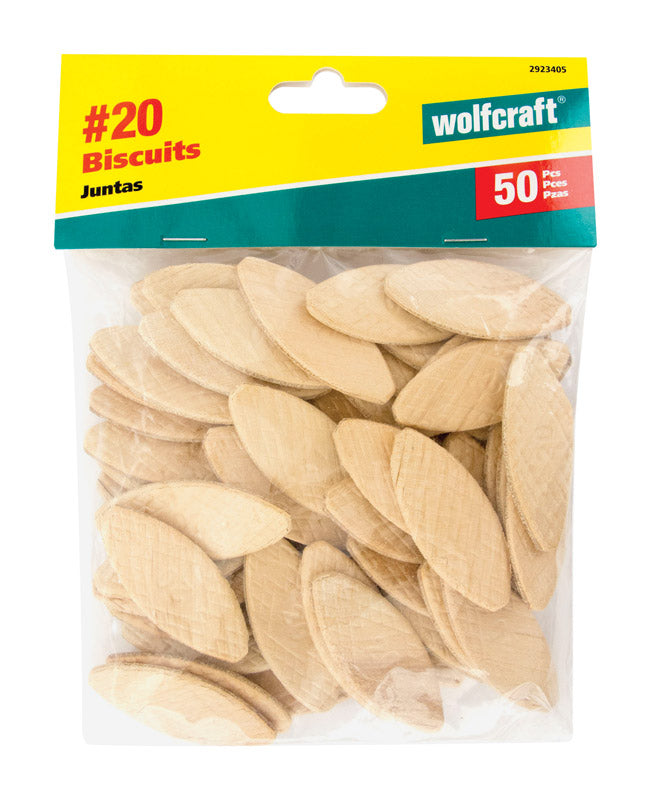 WOLFCRAFT - Wolfcraft No. 20 Biscuits 50 pc