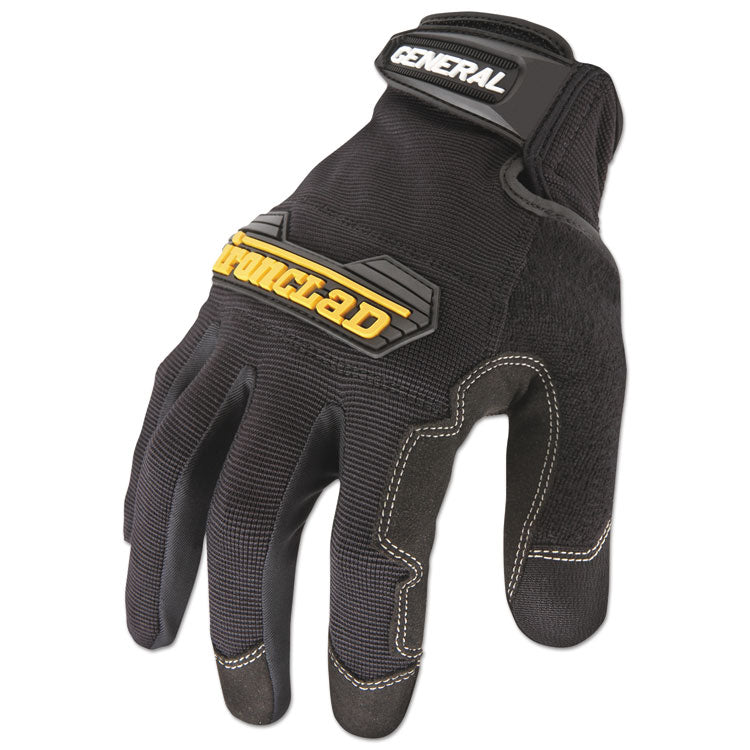 Ironclad - General Utility Spandex Gloves, Black, Large, Pair