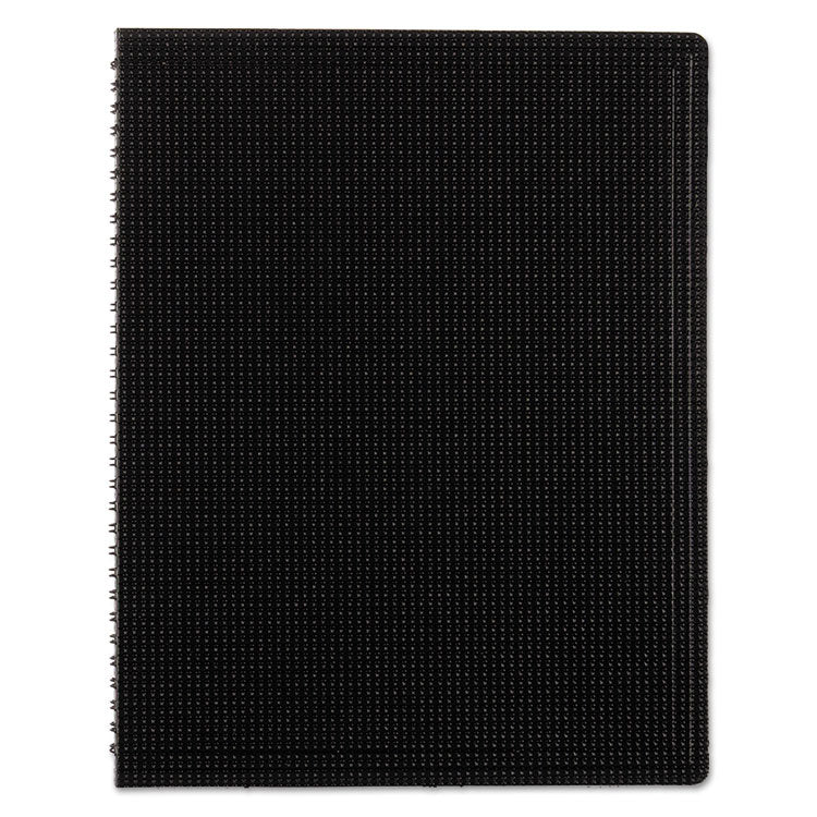 Blueline - Duraflex Poly Notebook, 1-Subject, Medium/College Rule, Black Cover, (80) 11 x 8.5 Sheets