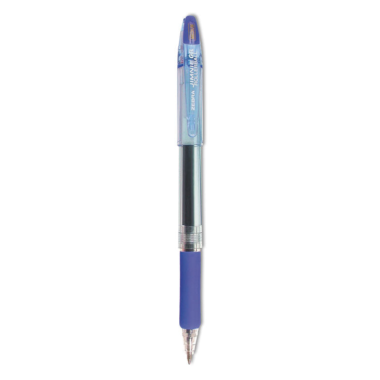 Zebra - Jimnie Gel Pen, Stick, Medium 0.7 mm, Blue Ink, Smoke Barrel, 12/Pack