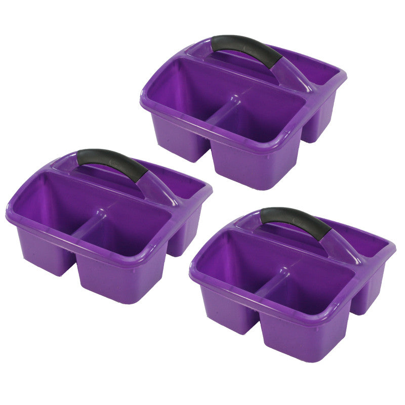 ROMANOFF - Deluxe Small Utility Caddy, Purple, Pack of 3