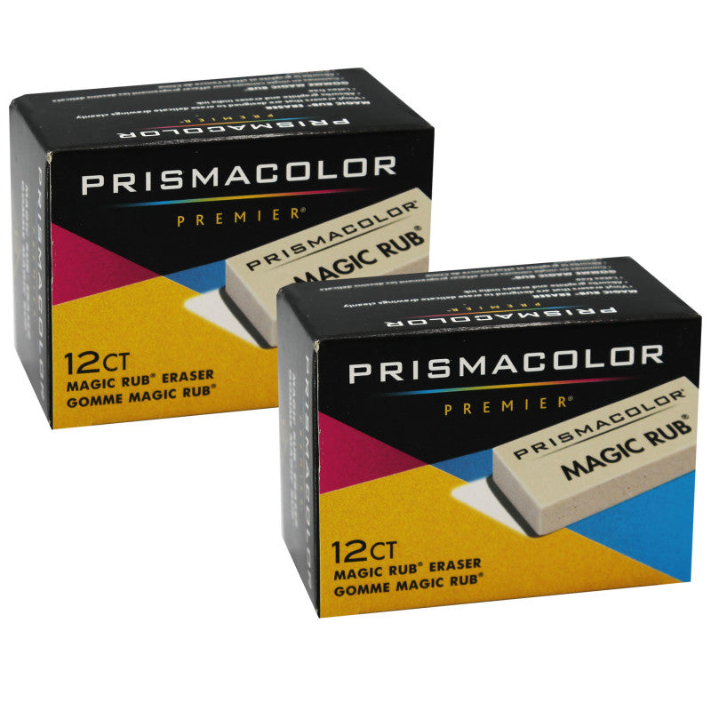 PRISMACOLOR - Premier® Magic Rub® Eraser, 12 Per Pack, 2 Packs