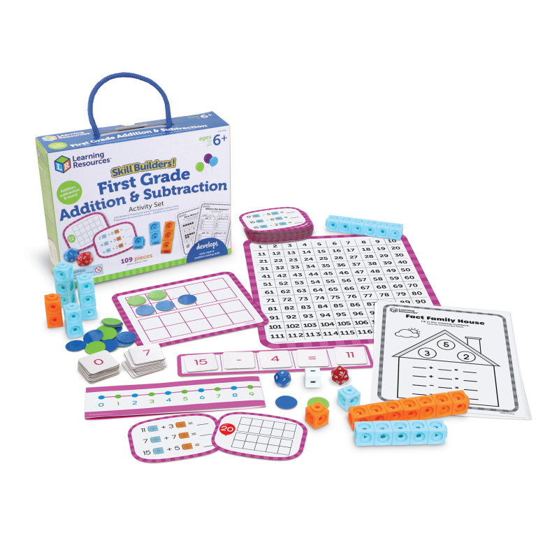 LEARNING RESOURCES - Skill Builders! 1st Grade Addition & Subtraction