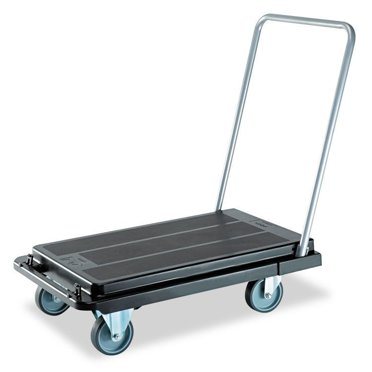 deflecto - Heavy-Duty Platform Cart, 300 lb Capacity, 21 x 32.5 x 37.5, Black