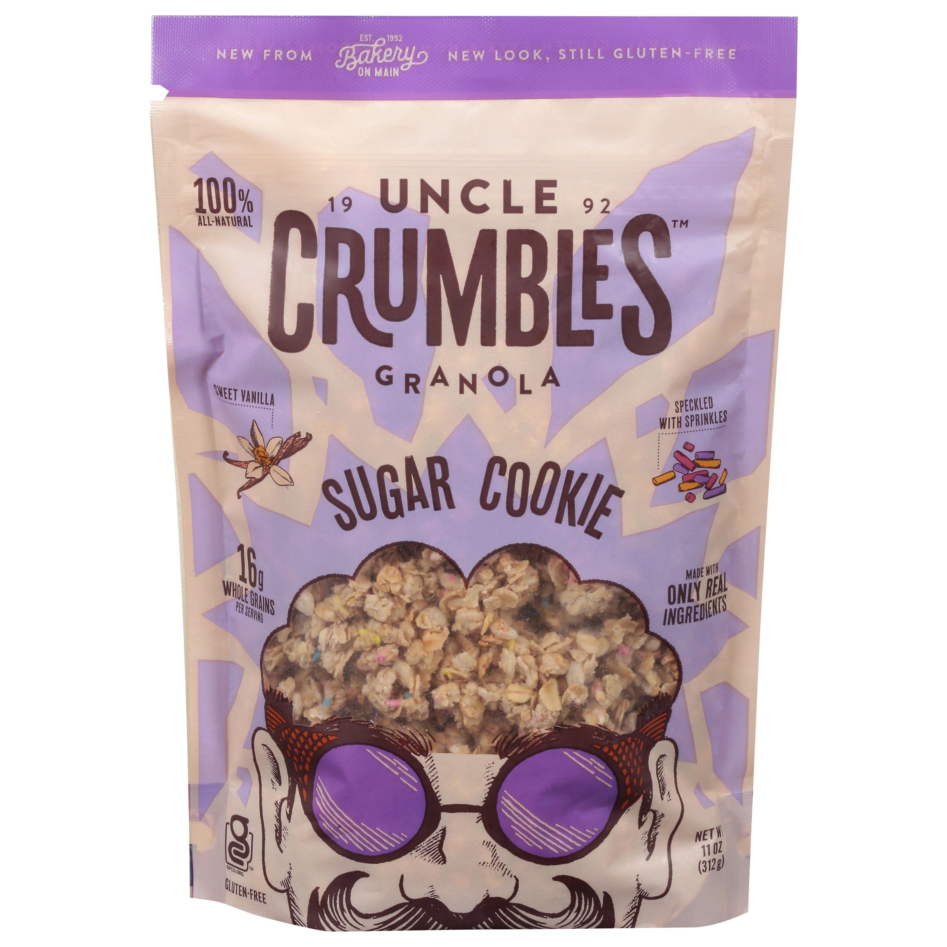 Uncle Crumbles Sugar Cookie Granola 11 oz - Case of 6