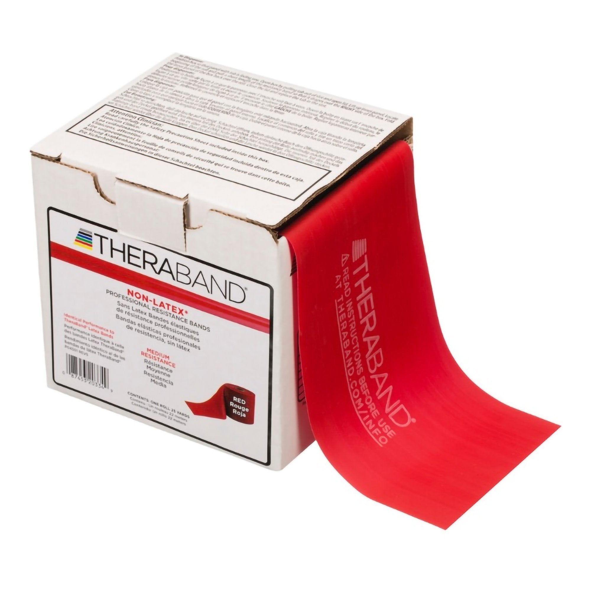 Performance Health - Exercise Resistance Band TheraBand® Red 4 Inch X 25 Yard Medium Resistance [1/EA]