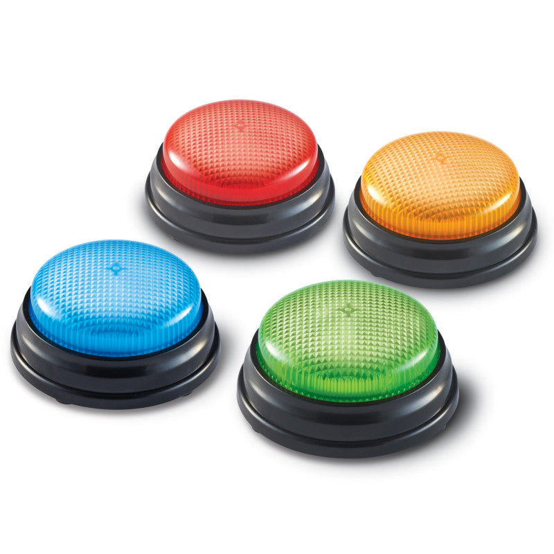 LEARNING RESOURCES - Lights and Sounds Answer Buzzers, Set of 4