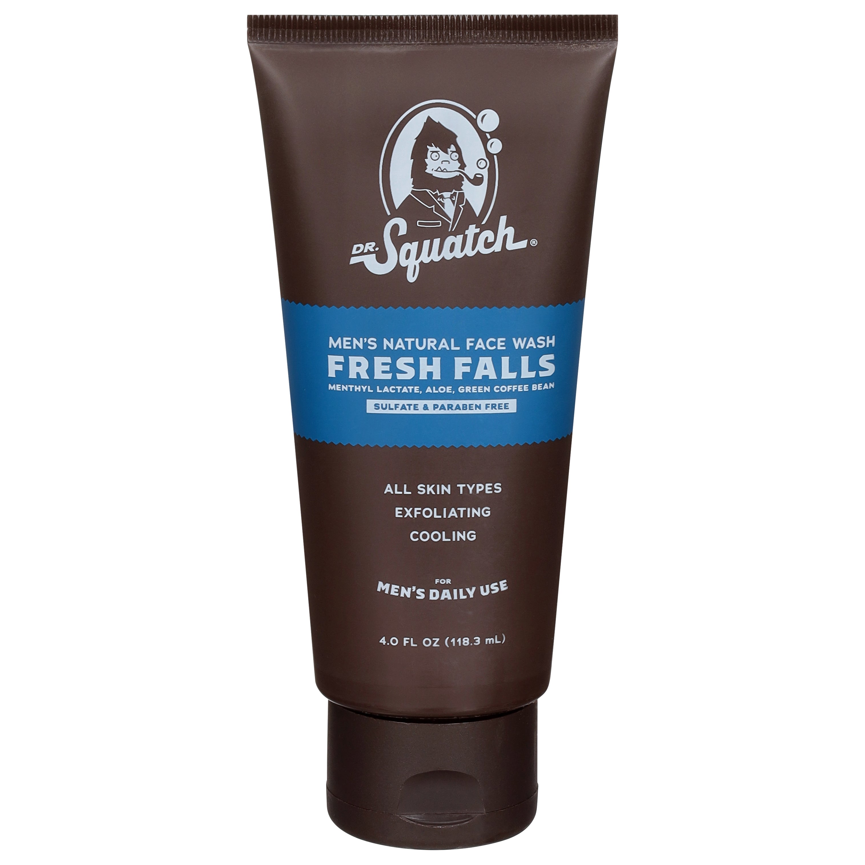 Dr. Squatch Men's Natural Fresh Falls Face Wash 4.0 fl oz - Case of 1