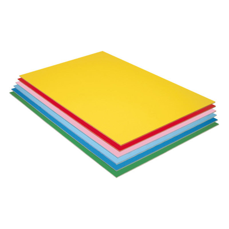 UCREATE - Foam Board, 6 Assorted Colors, Matte, 20" x 30", 12 Sheets