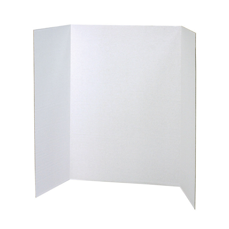 PACON - Presentation Board, White, Single Wall, 40" x 28", 8 Boards