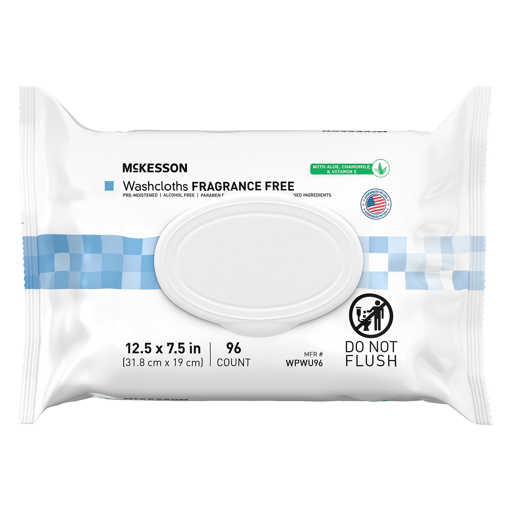 McKesson Brand - Personal Cleansing Wipe McKesson Soft Pack Unscented 96 Count [576/CS]