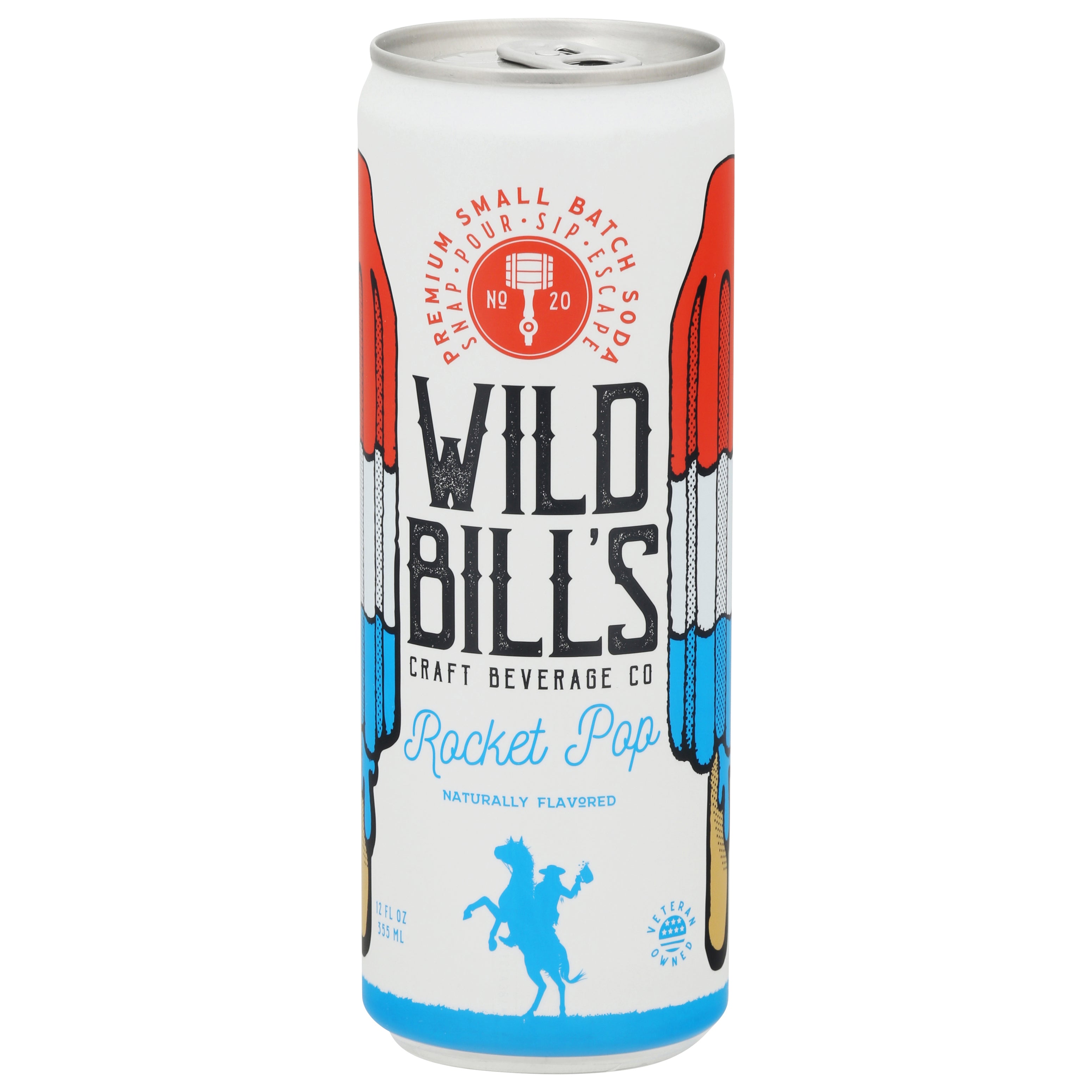 Wild Bill's Rocket Pop Soda 12 fl oz - Case of 12