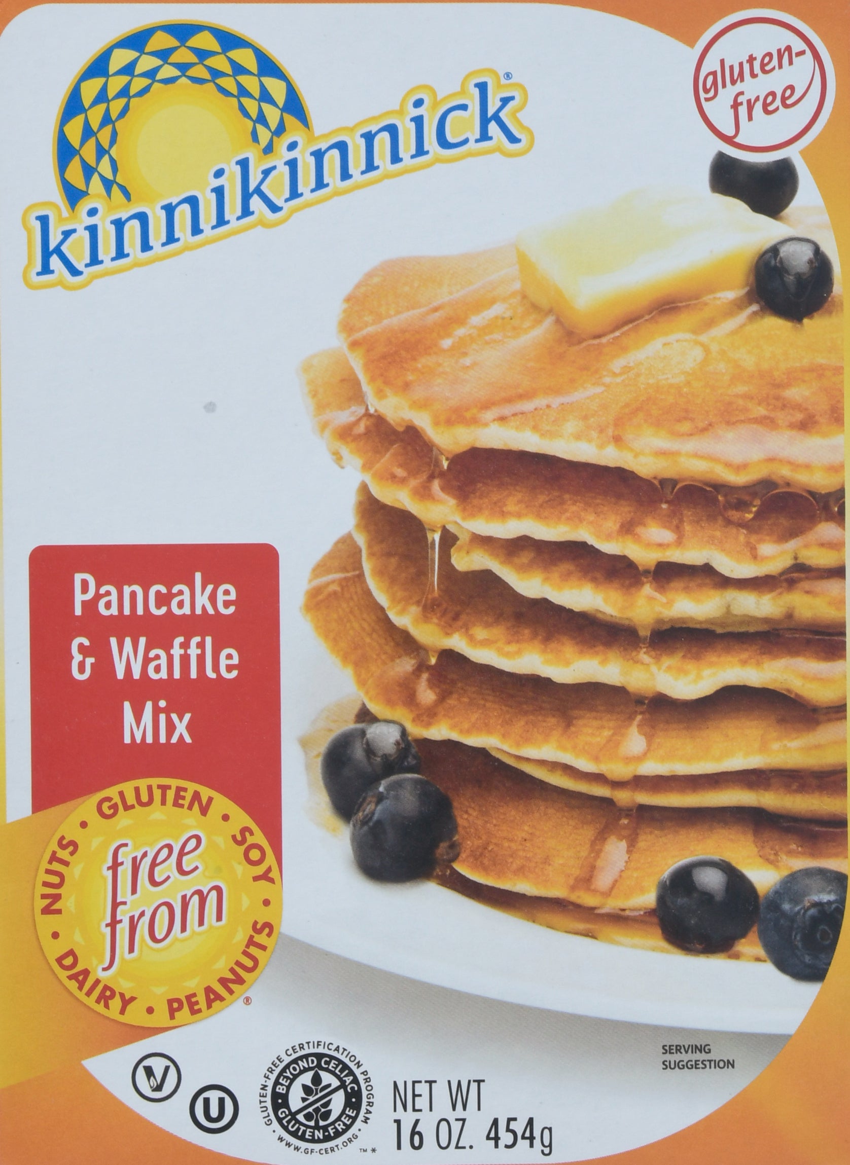 Kinnikinnick Gluten-Free Pancake & Waffle Mix 16 oz - Case of 6