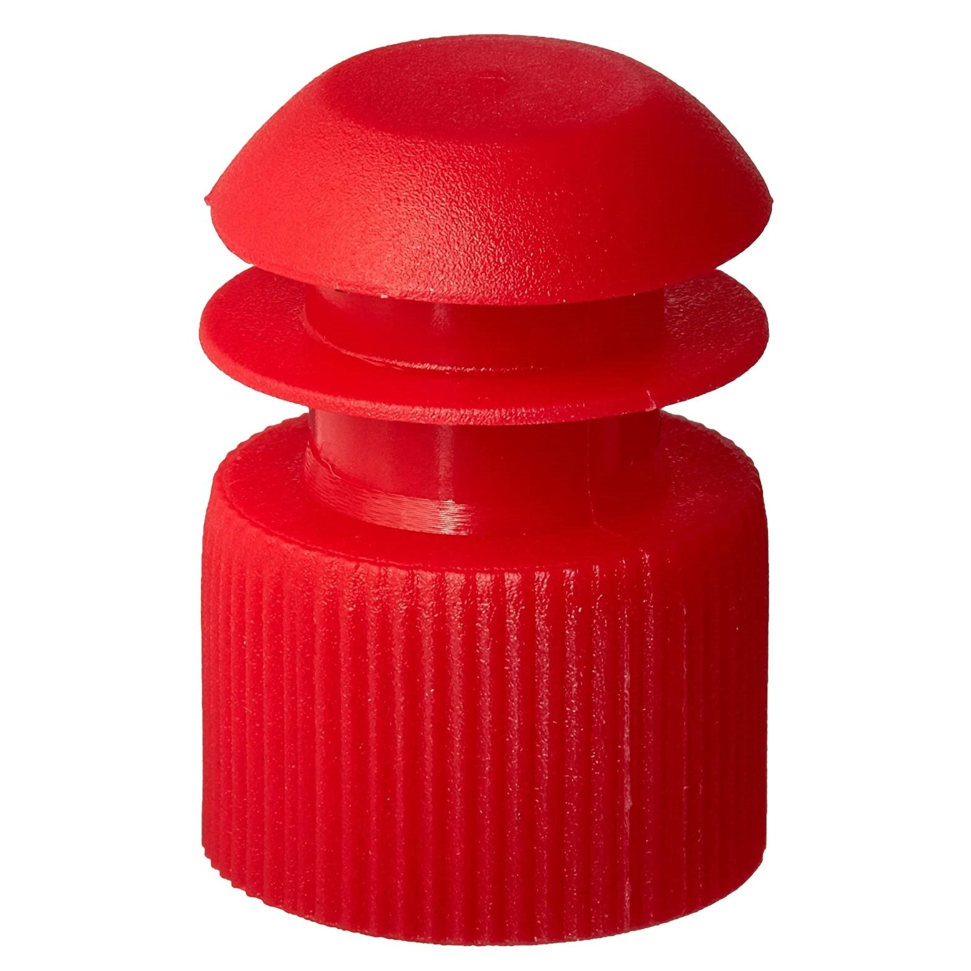 McKesson Brand - McKesson Tube Closure Polyethylene Flanged Plug Cap Red 13 mm For Use with 13 mm Blood Drawing Tubes, Glass Test Tubes, Plastic Culture Tubes NonSterile [1000/BG]