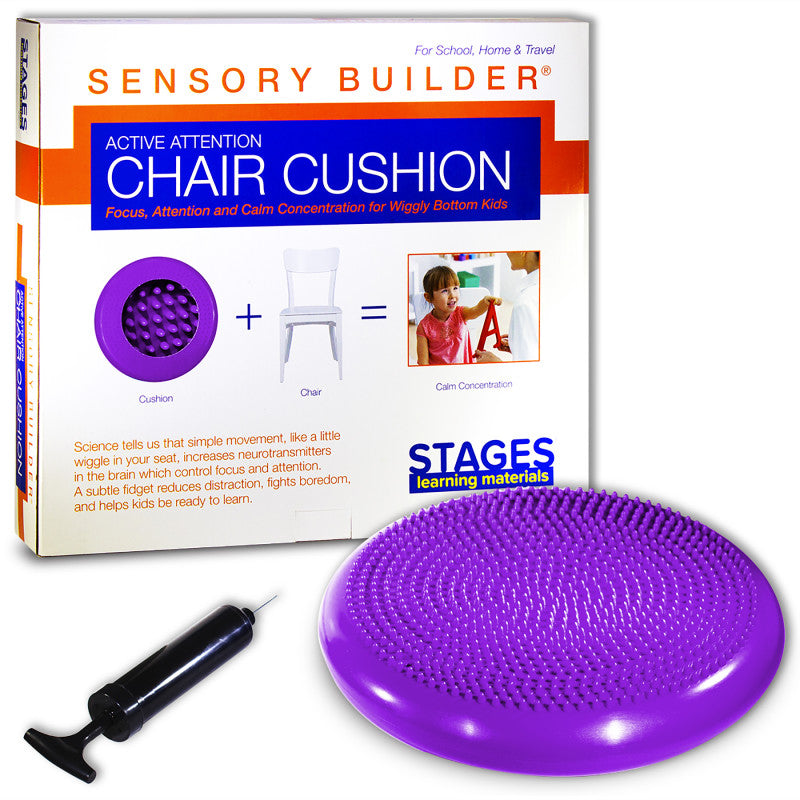STAGES LEARNING MATERIALS - Sensory Builder: Wiggle Cushion, Purple, Seating