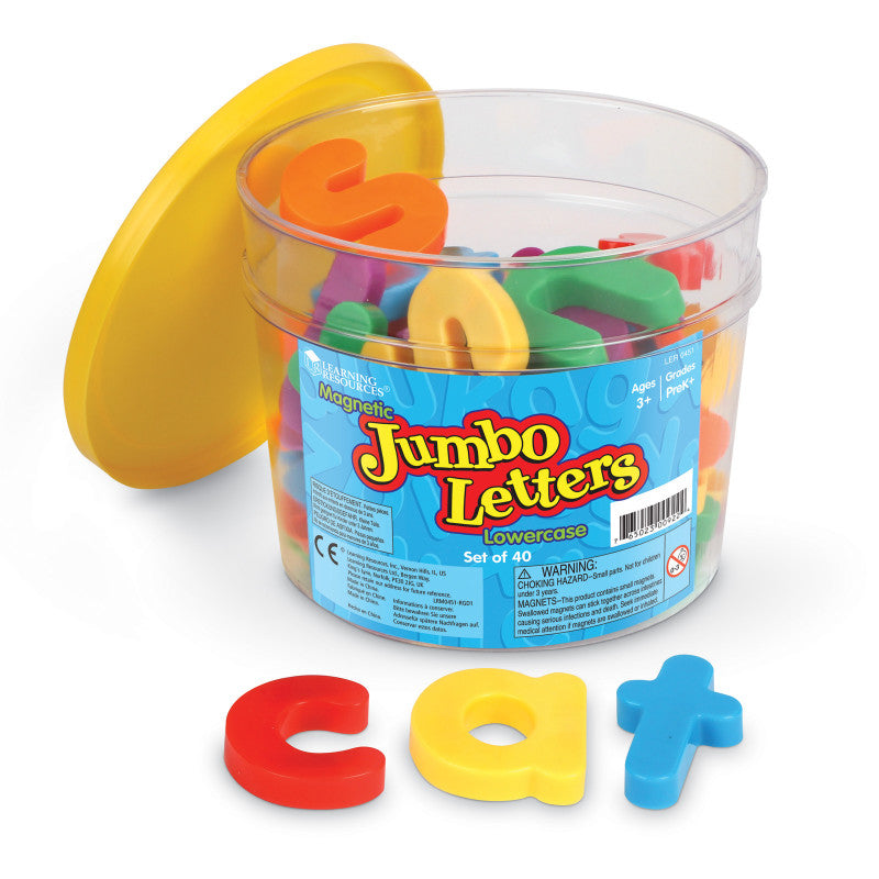 LEARNING RESOURCES - Jumbo Magnetic Letters and Numbers, Lowercase Letters