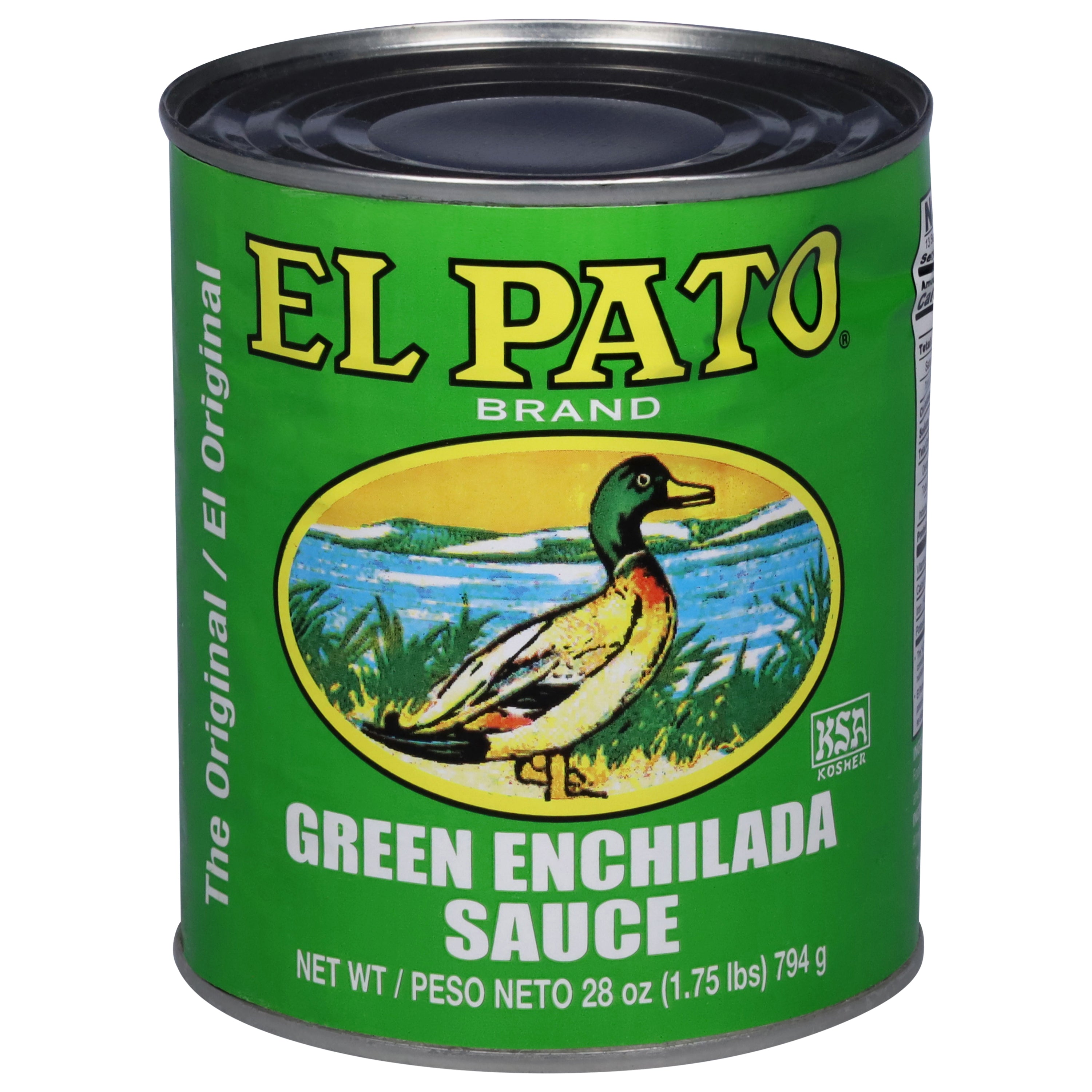 El Pato The Original Green Enchilada Sauce 28 oz - Case of 12