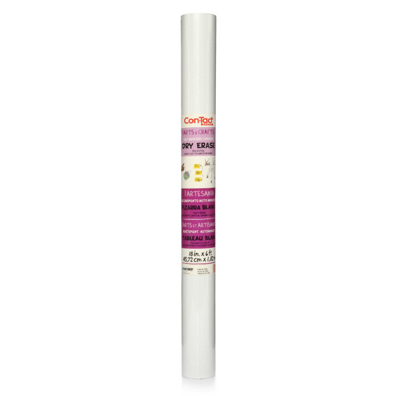 Adhesive Roll, Dry Erase, 18" x 6'