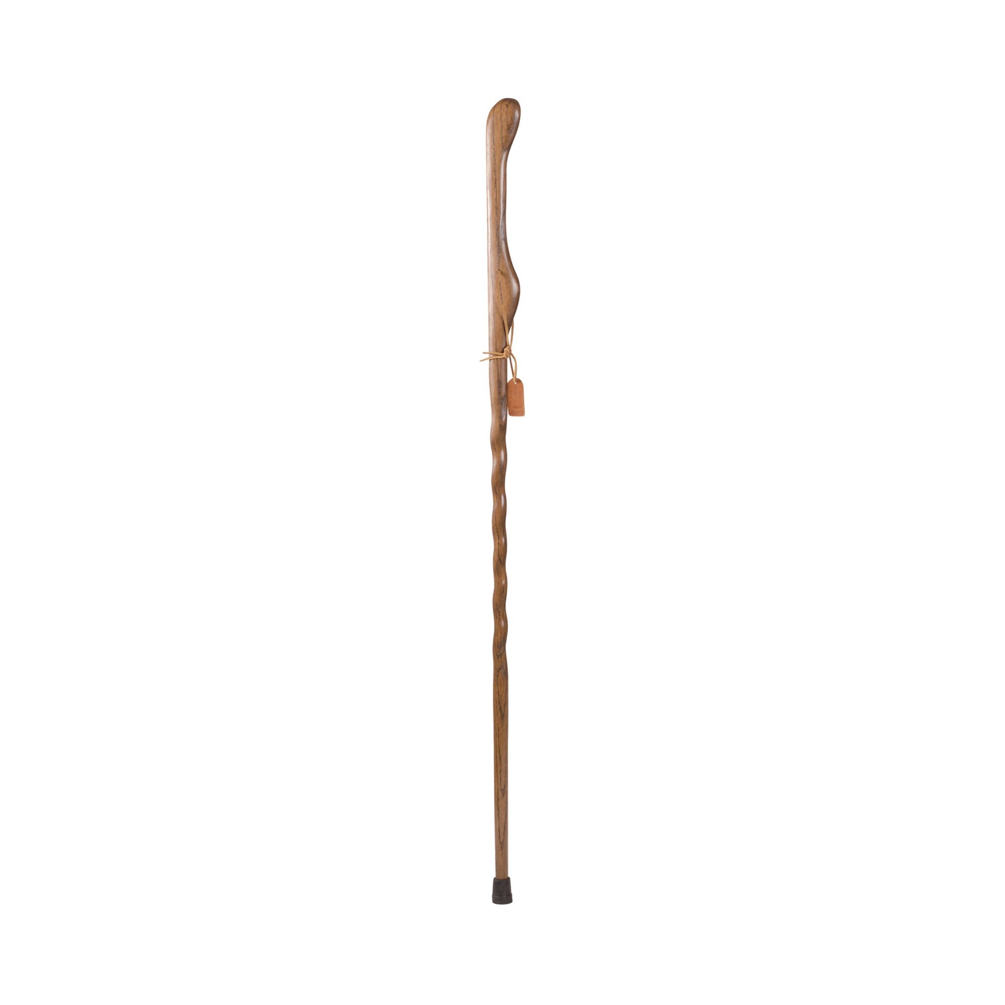 Mabis Healthcare - Walking Stick Brazos™ Twisted Wood 55 Inch Height Brown Oak [1/EA]