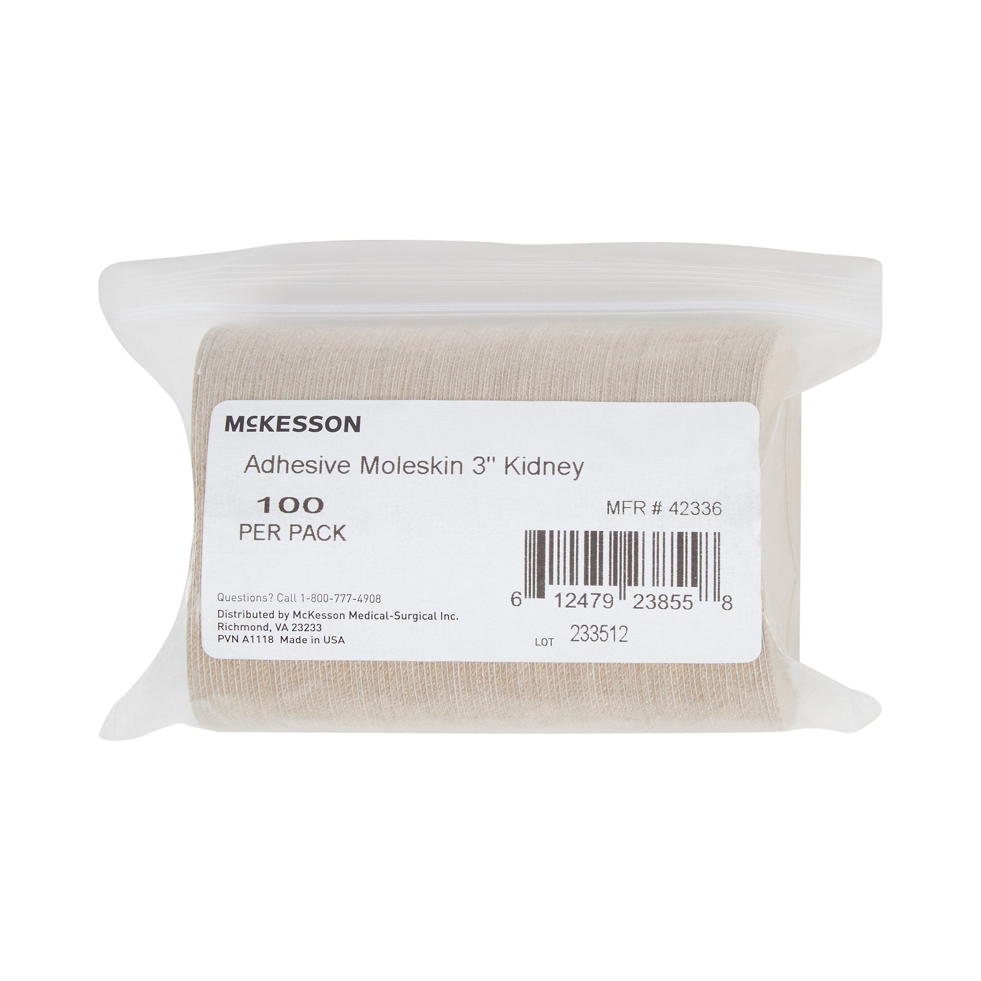 McKesson Brand - Protective Pad McKesson One Size Fits Most Adhesive Foot [100/PK] (1066440_PK)
