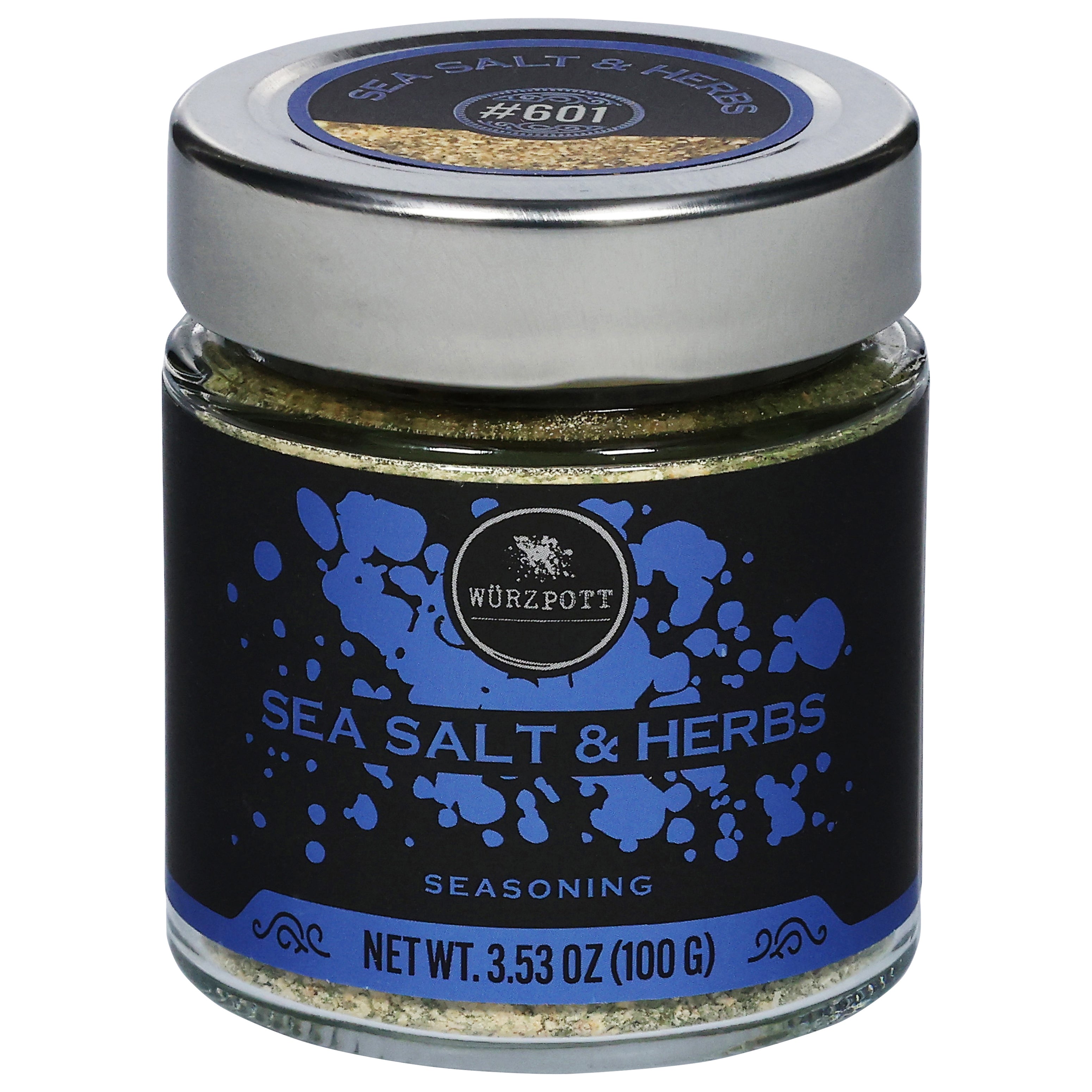 Wurzpott Sea Salt & Herbs Seasoning 3.53 oz - Case of 6