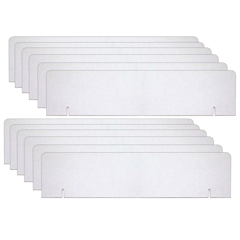 PACON - Presentation Board Headers, White, 36" x 9.5", Pack of 12 Boards