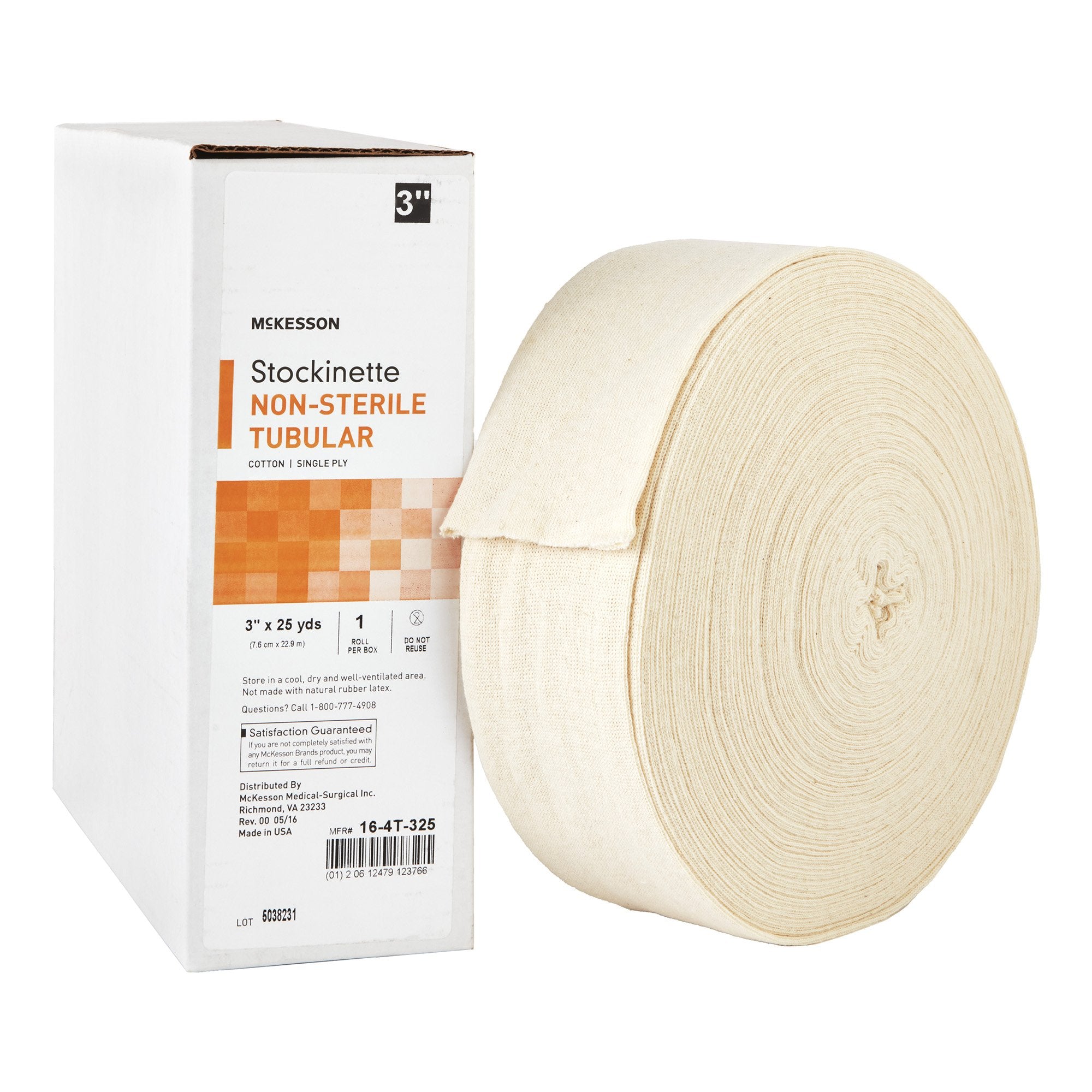 McKesson Brand - Stockinette Tubular McKesson 3 Inch X 25 Yard Cotton NonSterile [1/RL]
