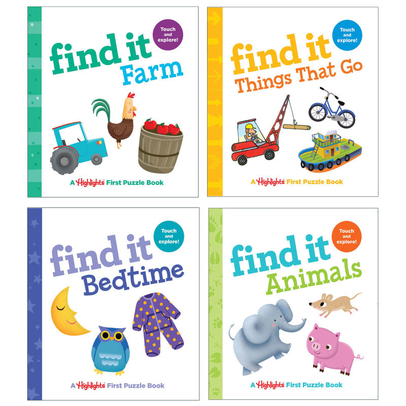 HIGHLIGHTS - Find It Board Books, Set of 4