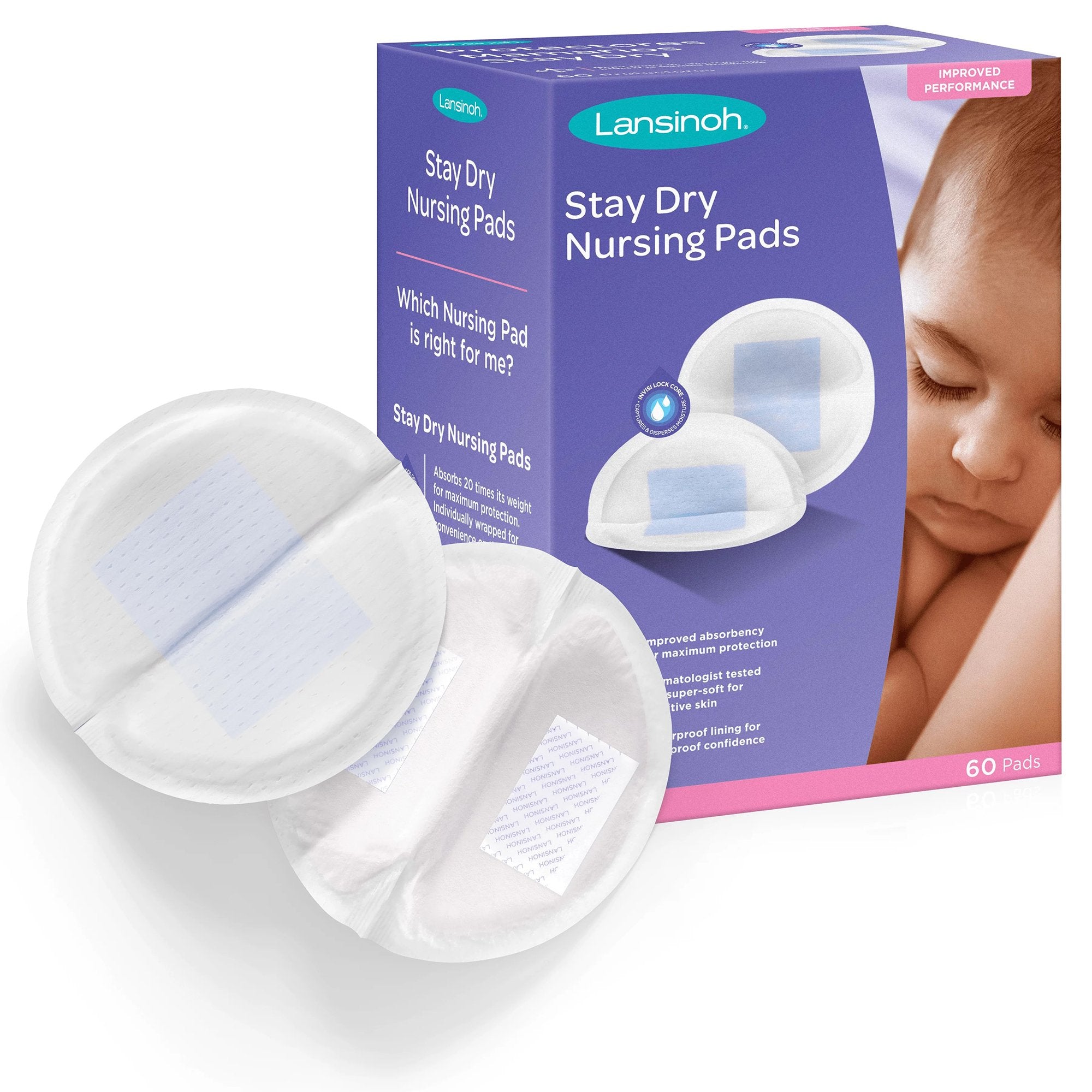 Emerson Healthcare - Nursing Pad Lansinoh® Stay Dry One Size Fits Most Disposable [60/BX]