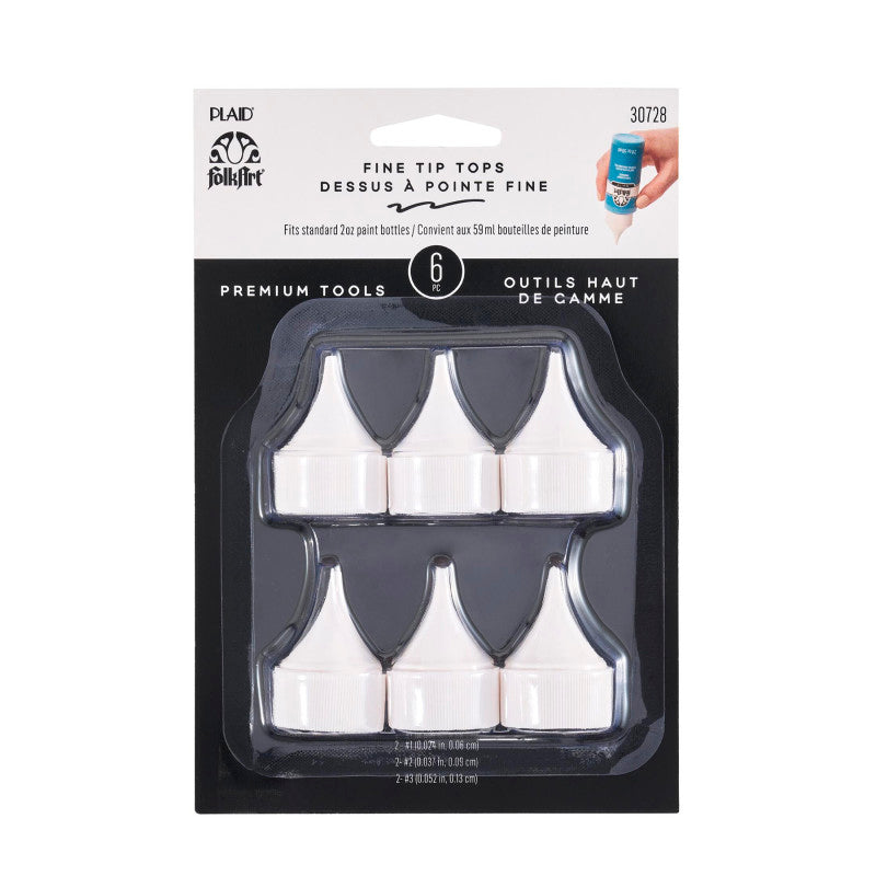 Bottle Top Writer Tips Paint Tools, 6-Piece Set