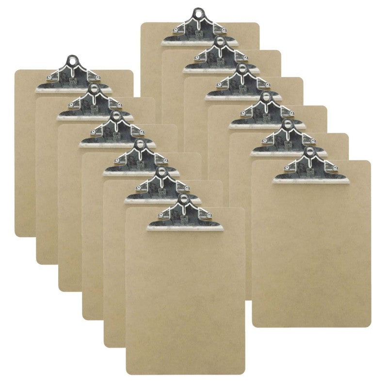 CHARLES LEONARD - Letter Size Hardwood Clipboard, Pack of 12