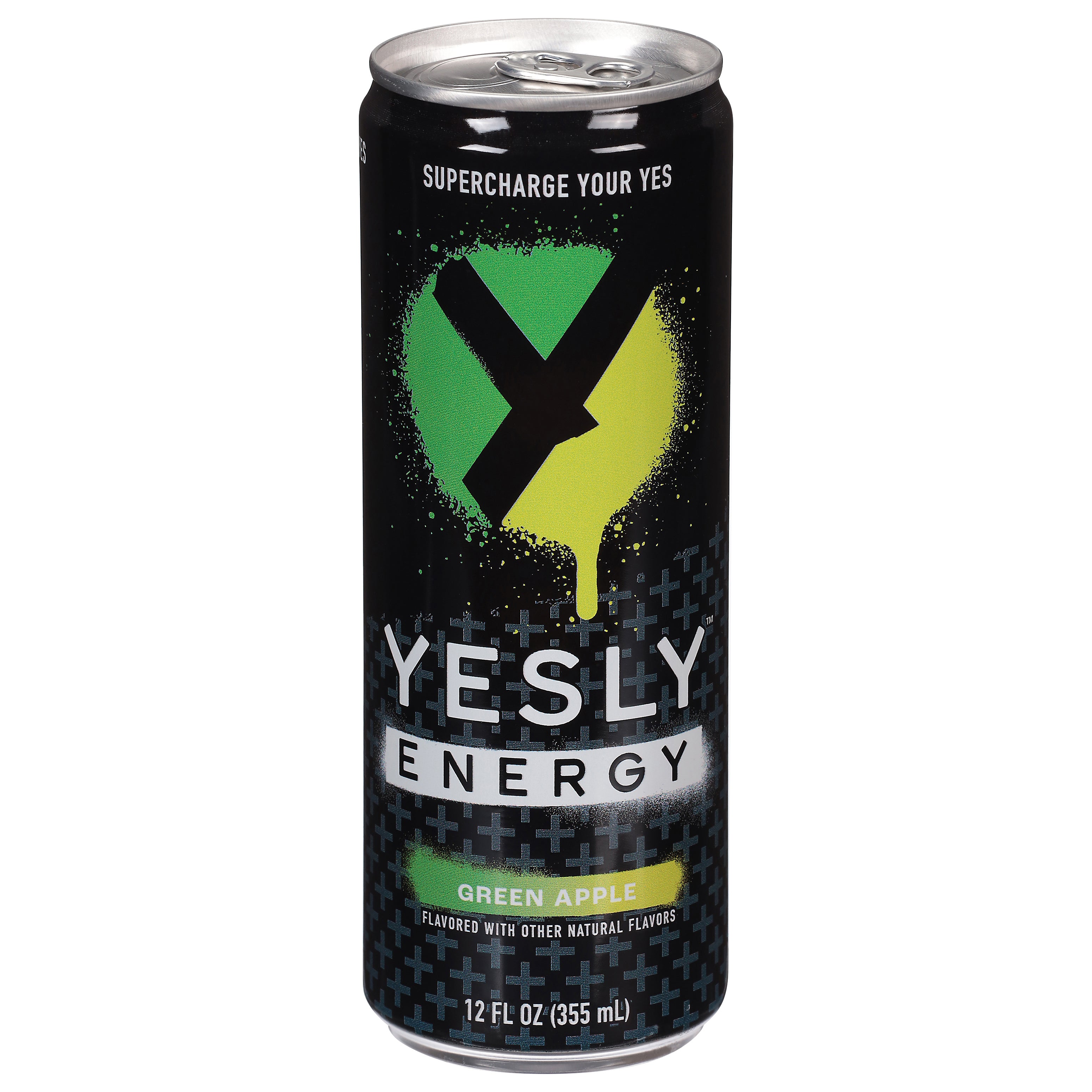 Yesly Green Apple Energy Drink 12 fl oz - Case of 12