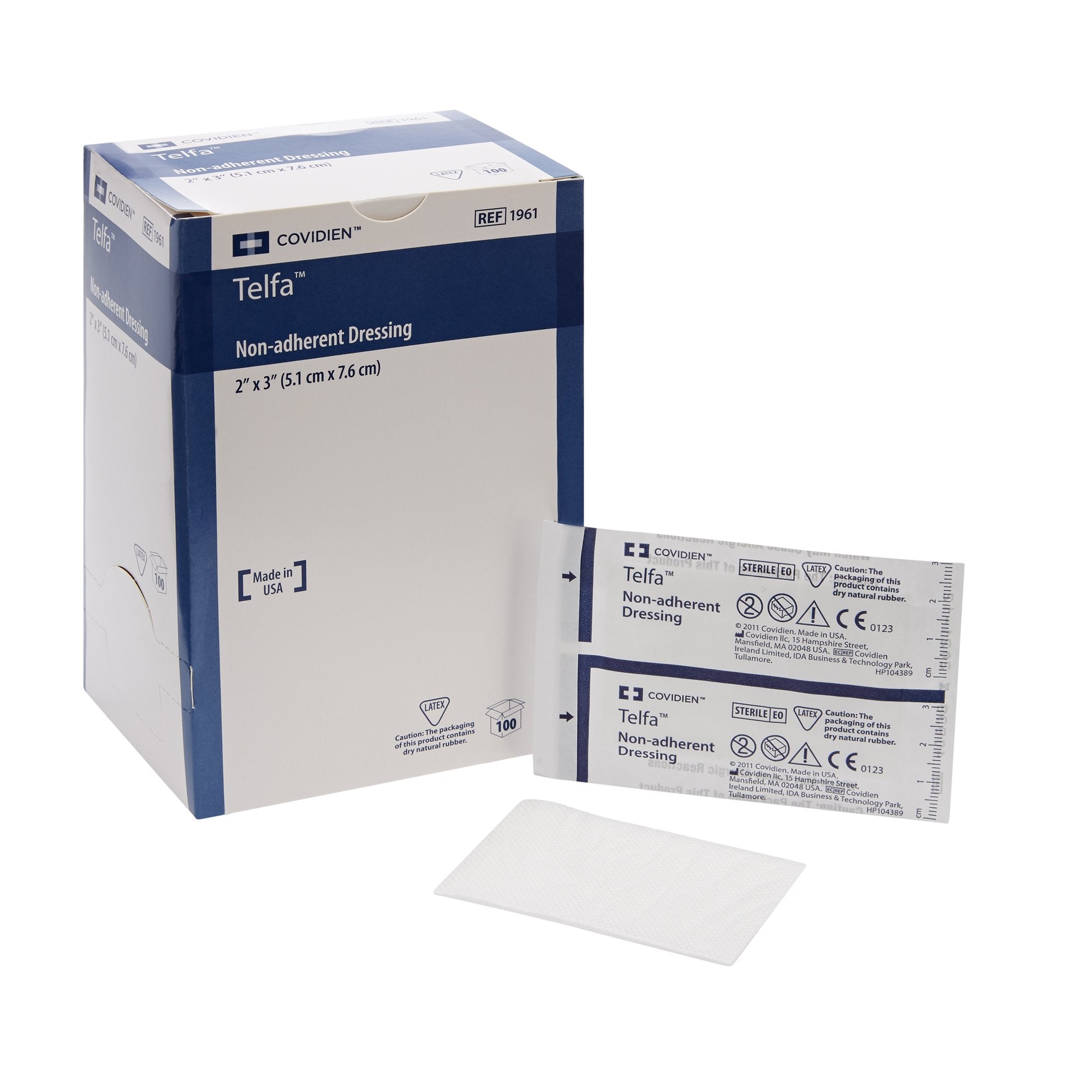 Cardinal - Non-Adherent Dressing Telfa™ Ouchless 2 X 3 Inch Sterile 1 per Pack [2400/CS]