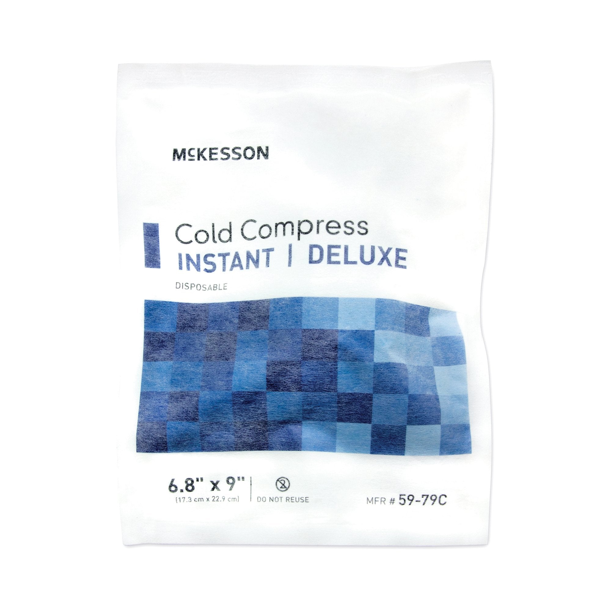 McKesson Brand - Instant Cold Pack McKesson Deluxe General Purpose Large 6-4/5 X 9 Inch Fabric / Calcium Ammonium Nitrate / Water Disposable [1/EA]