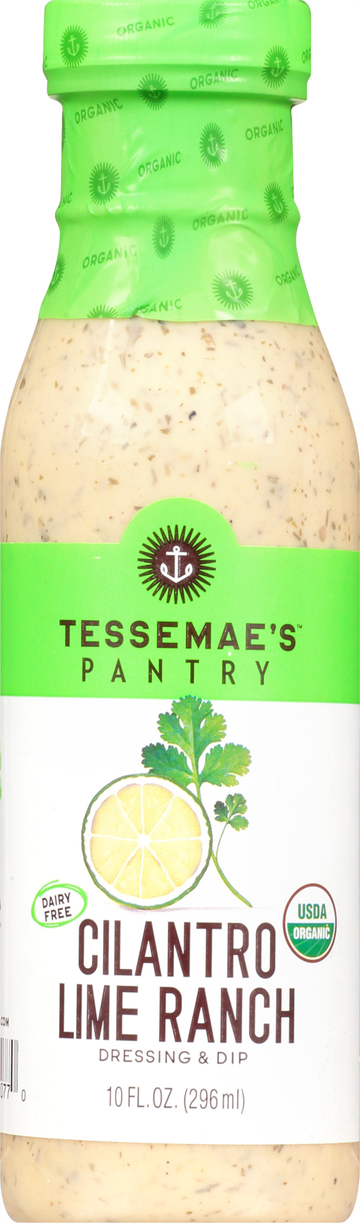 Tessemae's Pantry Cilantro Lime Ranch Dressing & Dip 10 oz - Case of 6